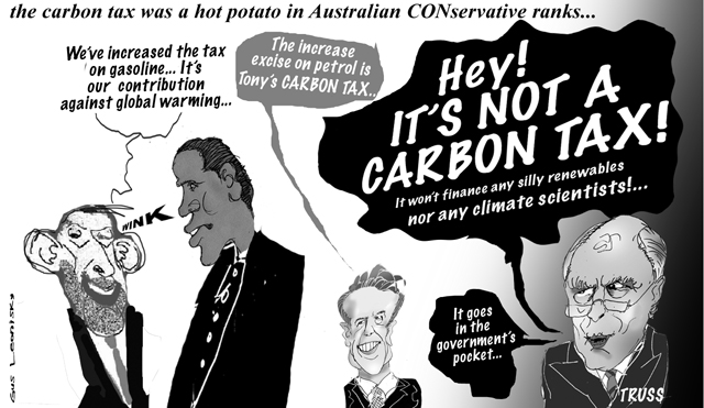 it's not a carbon tax...